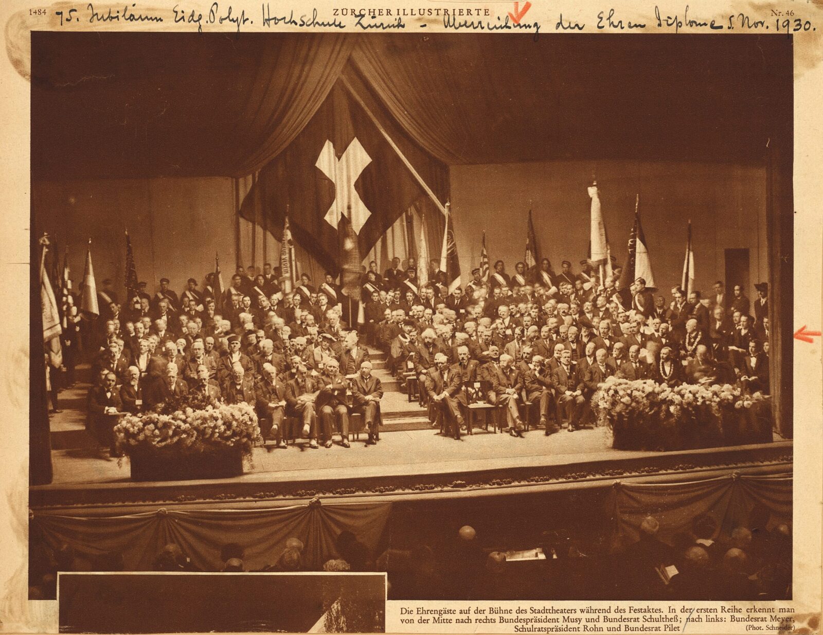 Überreichung der Ehren-Diplome, 05.11.1930